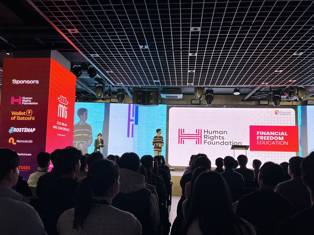 Thank you <a href="/HRF/">Human Rights Foundation (HRF)</a> <a href="/walletofsatoshi/">Wallet of Satoshi</a> <a href="/FrostsnapTech/">Frostsnap ❄</a> <a href="/CoconutWallet/">Coconut Wallet&Vault.</a> <a href="/Blockstream/">Blockstream</a> and all other sponsors, volunteers and team that made <a href="/Bitcoinminiconf/">Bitcoin Mini Conference</a> possible! ⚡️🇰🇷