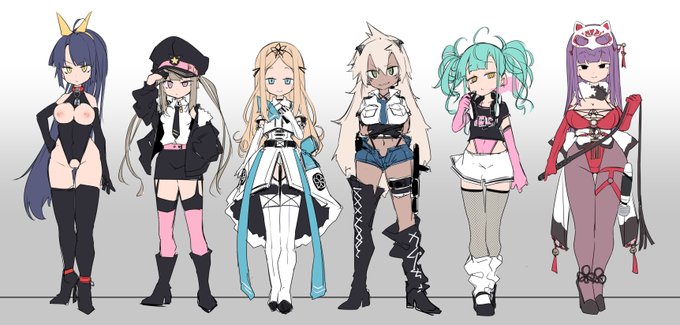 女の子6人キャラデザ! 