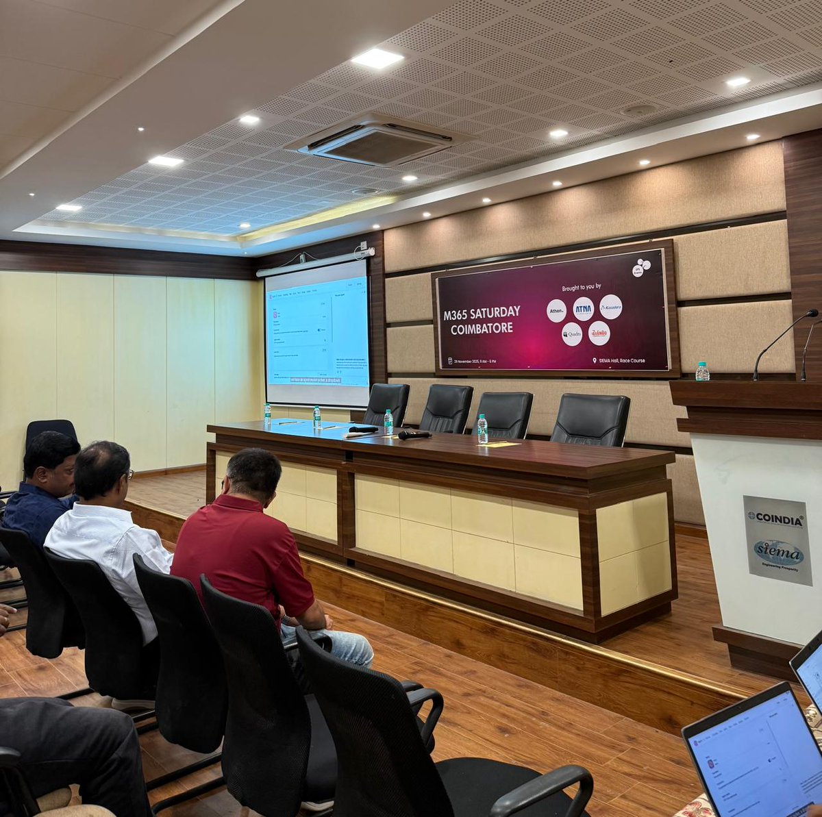 𝗧𝗼𝗱𝗮𝘆’𝘀 𝘁𝗵𝗲 𝗱𝗮𝘆!

M365 Saturday Coimbatore – AI@Work 2025 is live!

Excited to welcome everyone for a full day of AI, Copilot, and Microsoft 365 learning.

𝗦𝗲𝗲 𝘆𝗼𝘂 𝘀𝗼𝗼𝗻!

🎟️ Registrations open at the venue.

#M365Coimbatore #Coimbatore