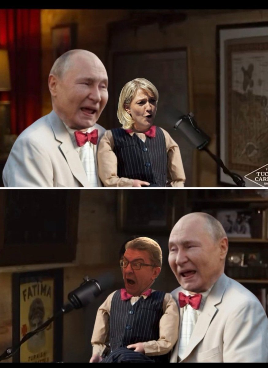 traductionauto's tweet image. #LFI et le #Rn félicités par Vladimir #Poutine  pour leur position impérialiste sur l&apos;Ukraine. Bien fait !
Que Vive l&apos;amitié entre les nazbols ! 🇷🇺 🇨🇵