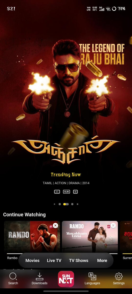 _SuriyaMahe's tweet image. sun nxt trending now
THE LEGEND OF RAJU BHAI 
🥵🥵🥵👊👊👊🔥🔥🔥
#AnjaanReRelease #ANJAANReEdited 
#Karuppu