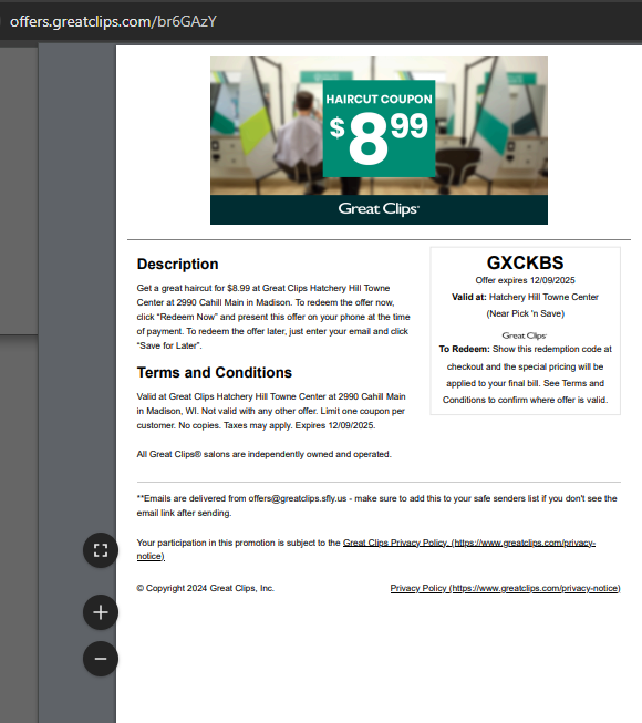 Great Clips Coupons ($7.99) May 2026 + (Online $5) tweet media