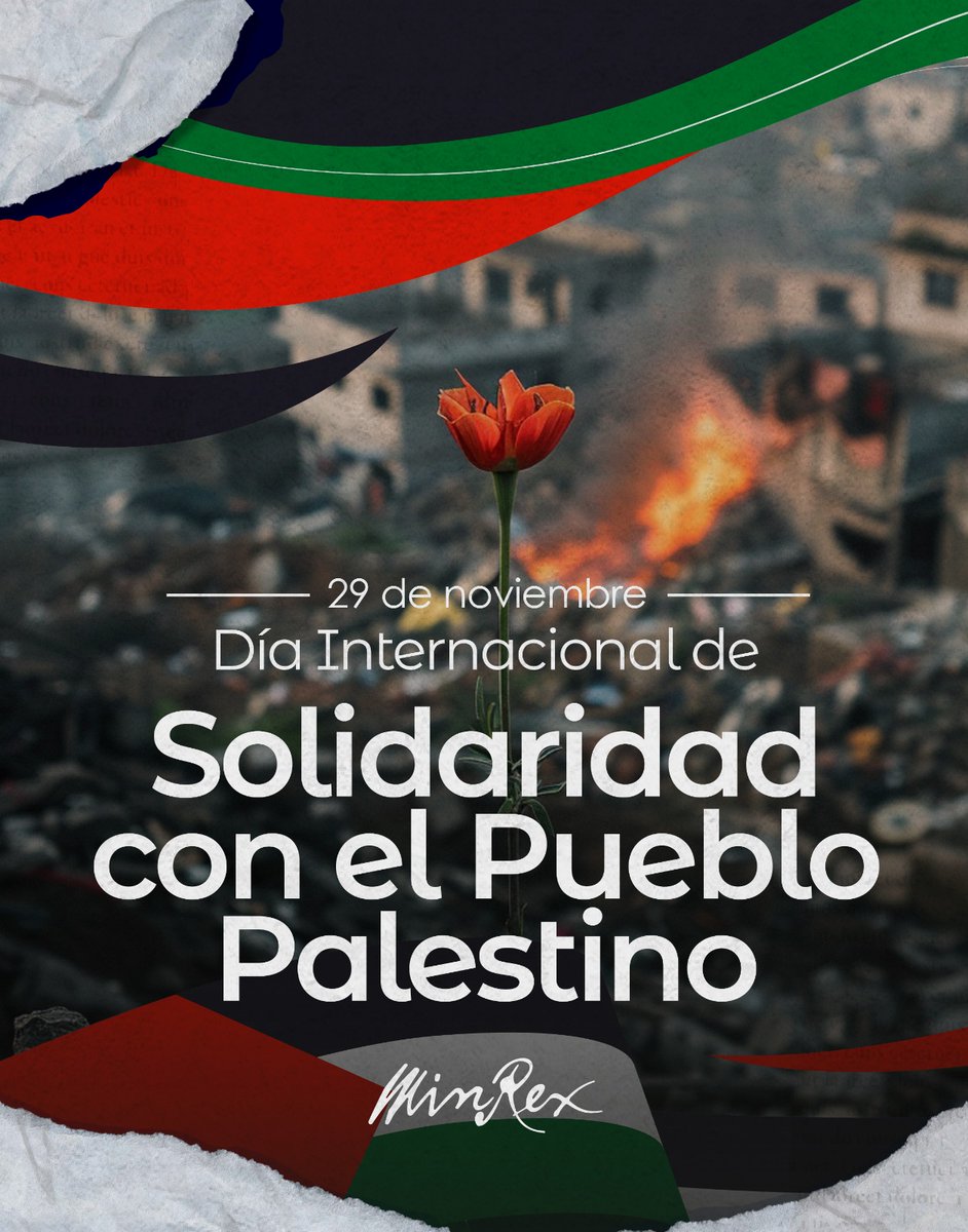 Hoy, una vez más, #Cuba alza su voz junto al pueblo palestino.

Cesen la impunidad y los dobles raseros. Exigimos el fin de la ocupación ilegal y del genocidio, el derecho a la paz y la autodeterminación.

Nuestra solidaridad es y será inquebrantable: #CubaConPalestina ✊🇵🇸