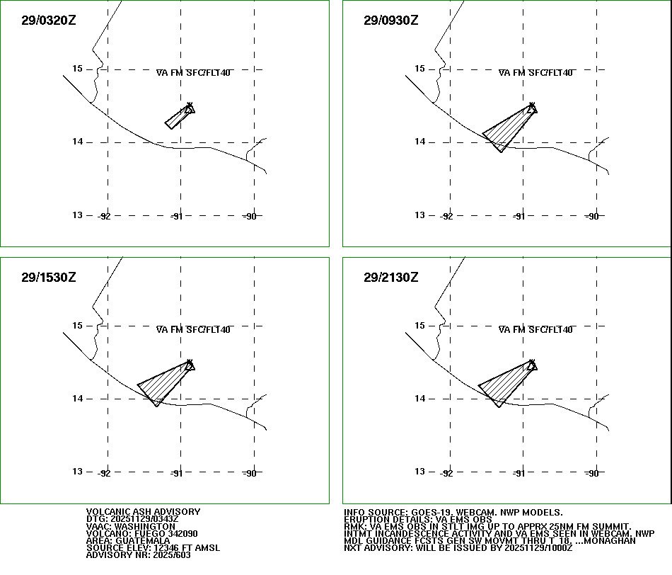 WashVAAC's tweet image. Updated #ash advisory for #Fuego: ospo.noaa.gov/VAAC/ARCH25/FU…