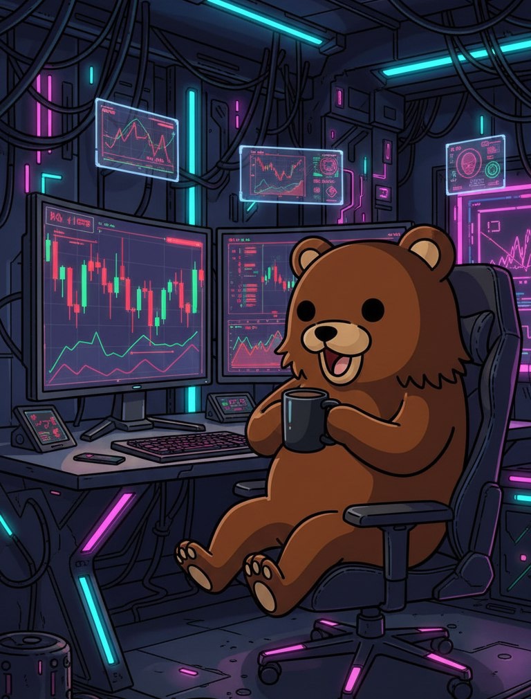 Bear is happy and laid back when holding.