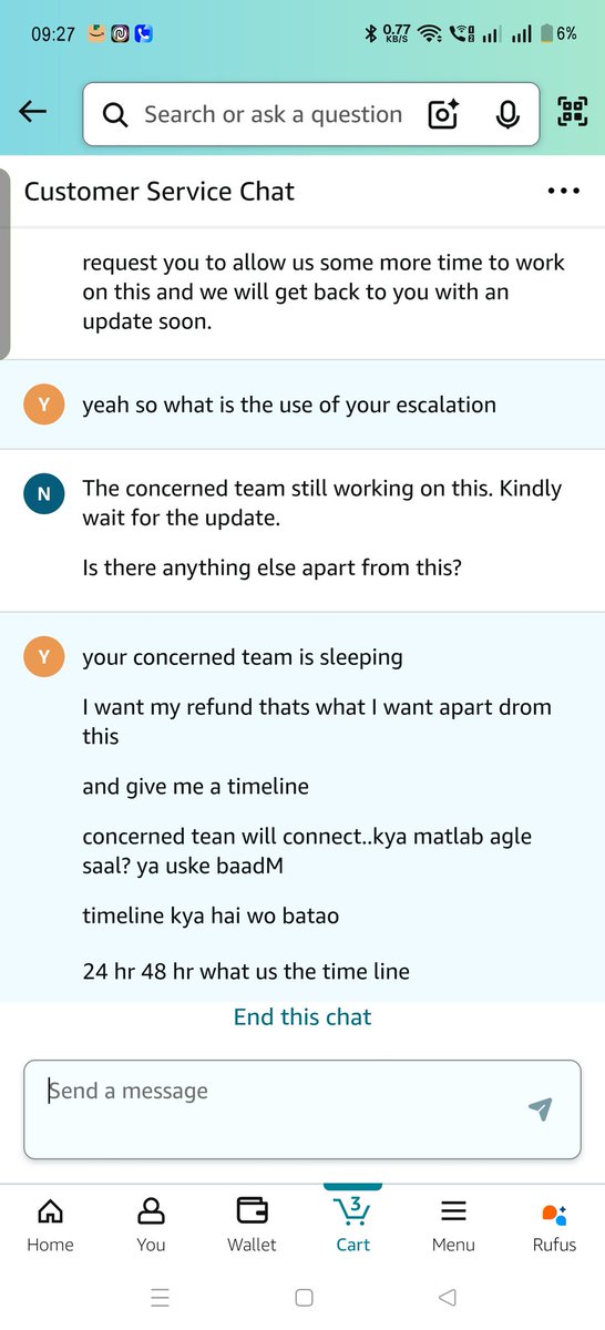 YashAgarwa64573's tweet image. @amazonIN @jagograhakjago see every one how Amazon is copy pasting replies whenver someone talks to them...same thing after 2 weeks...its seems like the concerned team is building a rocket thats why its taking si much time #amazonworst