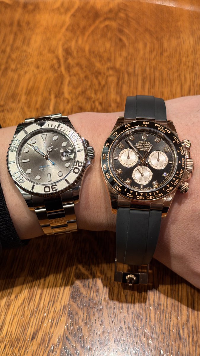 東京はお出かけにちょうど良いお天気！
お買い物前に伊勢丹新宿でランチします🍽️
皆様良い週末をお過ごしください！
#デイトナ #126515LN
#ヨットマスター #262622