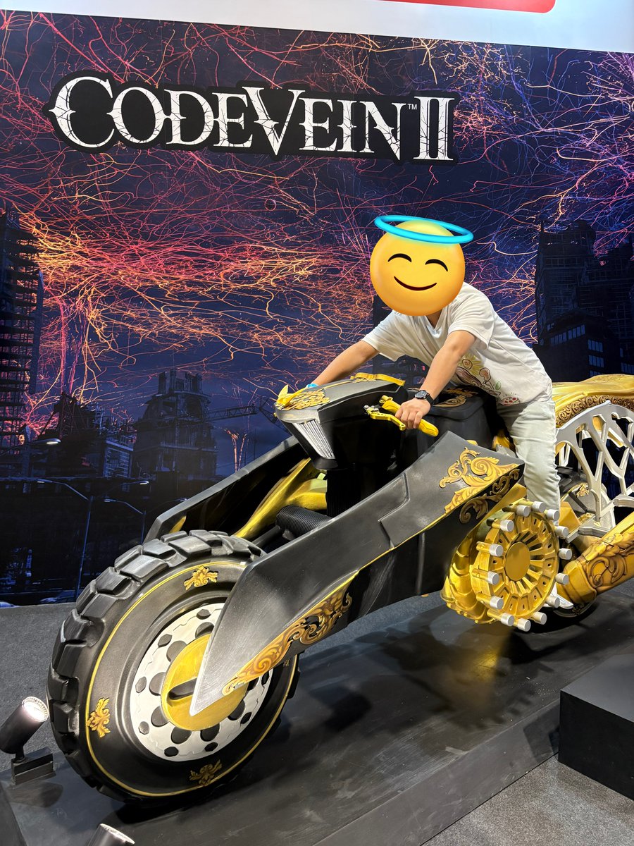 chima_yuripon's tweet image. ゆりえちゃんのポスト見たら、乗りたくなったので…！🏍✨
思ったより、大きくてびっくり…！笑笑
バイクに跨るの久々で楽しかったです！！！☺️♡

#小坂井祐莉絵 #CODEVEIN2 #AFASG25