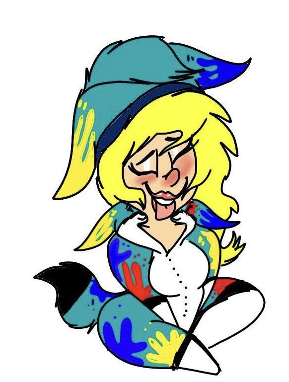 SplatFennec's tweet image. Someone drew this for me a while back and this is me