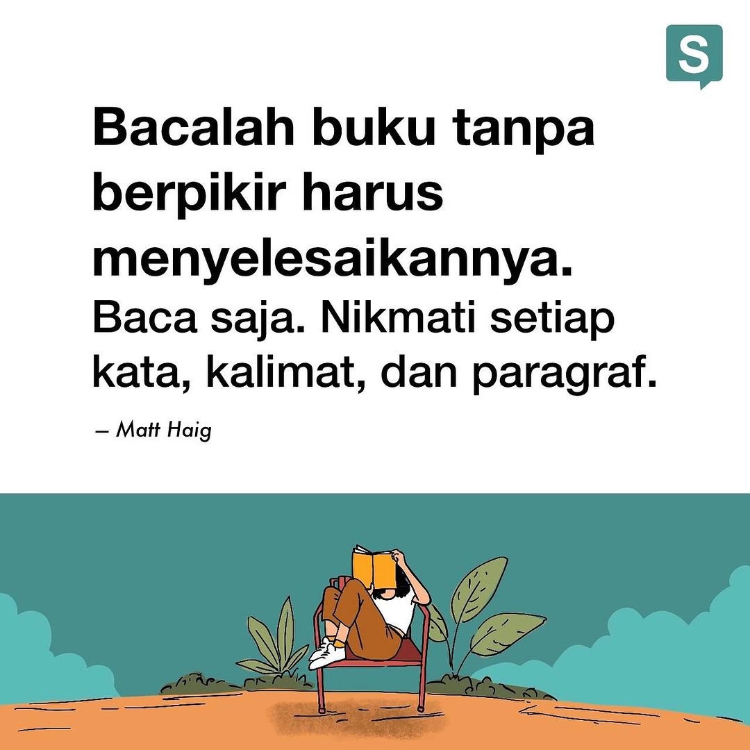 solusibukucom's tweet image. Karena membaca itu perjalanan panjang, bukan ajang kecepatan.