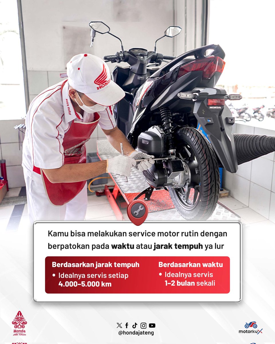Kapan sih waktu terbaik buat service motor? Sini MinHo kasih tau lur!

#HondaJateng #MotoreWongJawaTengah #AstraMotorJateng