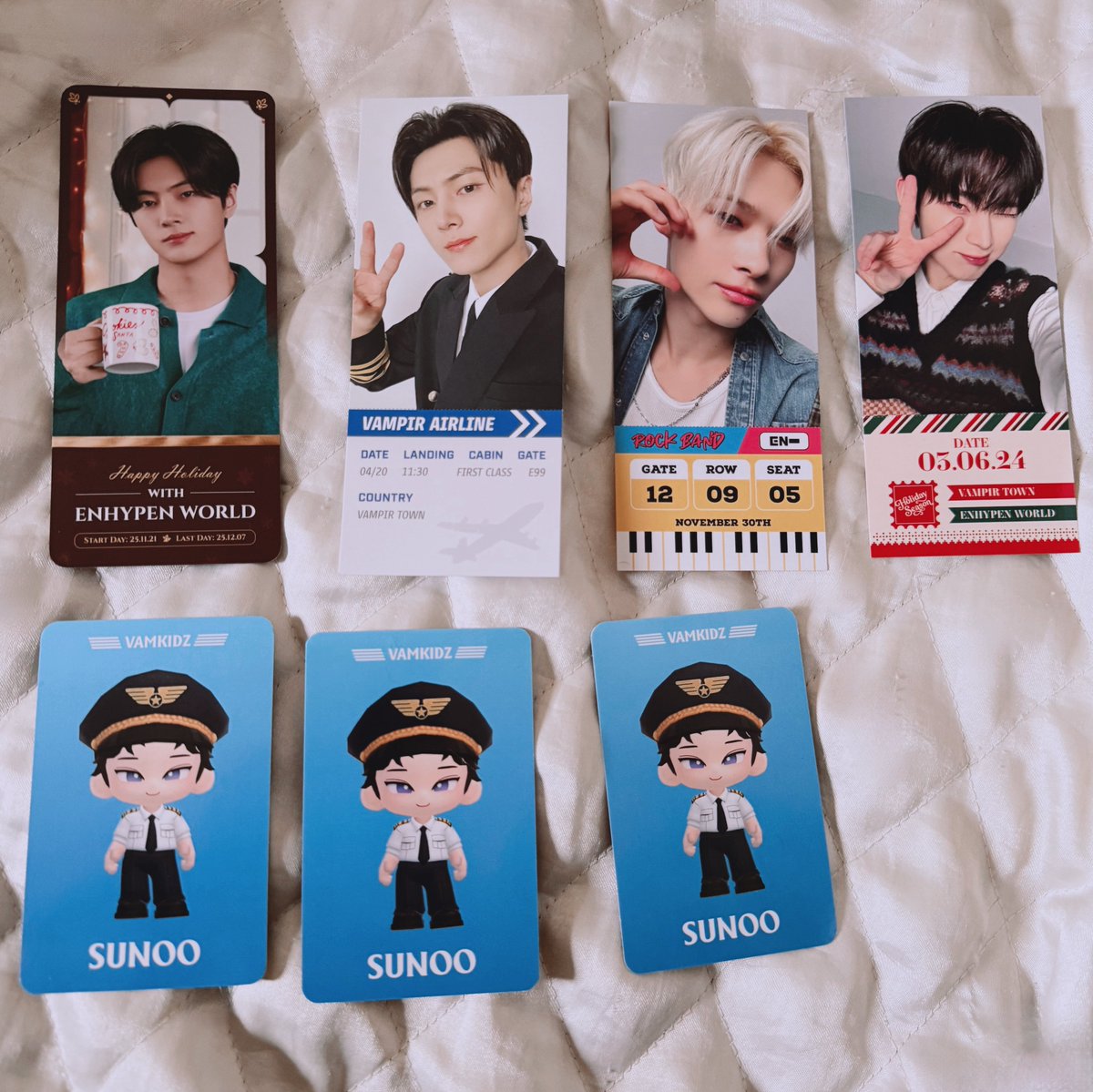 ENHYPEN WORLD pop up 交換

(譲)
special ≫ HOLIDAY ソヌ

Basic ≫ Rock Band ニキ Pilot ジェイ

ブックマーク ジェイ 
Vamkidzカード(未使用) ソヌ

(求) ヒスン

12.13ミューバン手渡し、郵送も可能ですのでお気軽にお声掛けください。

#ENHYPENWORLD_POPUP #ENHYPEN交換