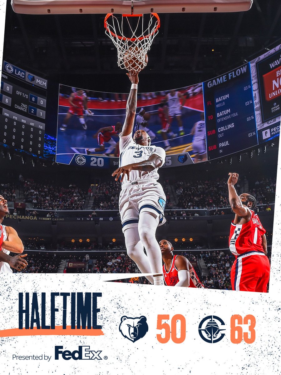 2nd Half on Deck

📺 @FDSN_Grizzlies 