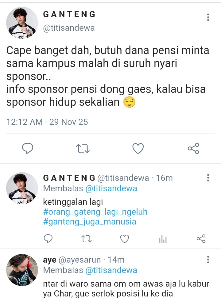 chimonjeandra's tweet photo. 01. Butuh Sponsor https://t.co/La1AHs1uCy