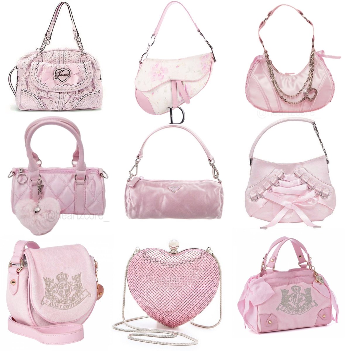 heartipink's tweet image. pink purses