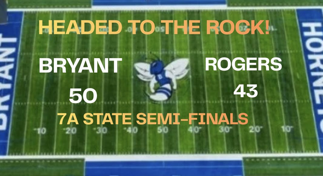 BryantHornet212's tweet image. HEADED TO STATE!! Congratulations to our BRYANT HORNETS!! What a GAME! 
#212 #chasingseven #roadtotherock @Coach_SandersQ @Bondcoachbond