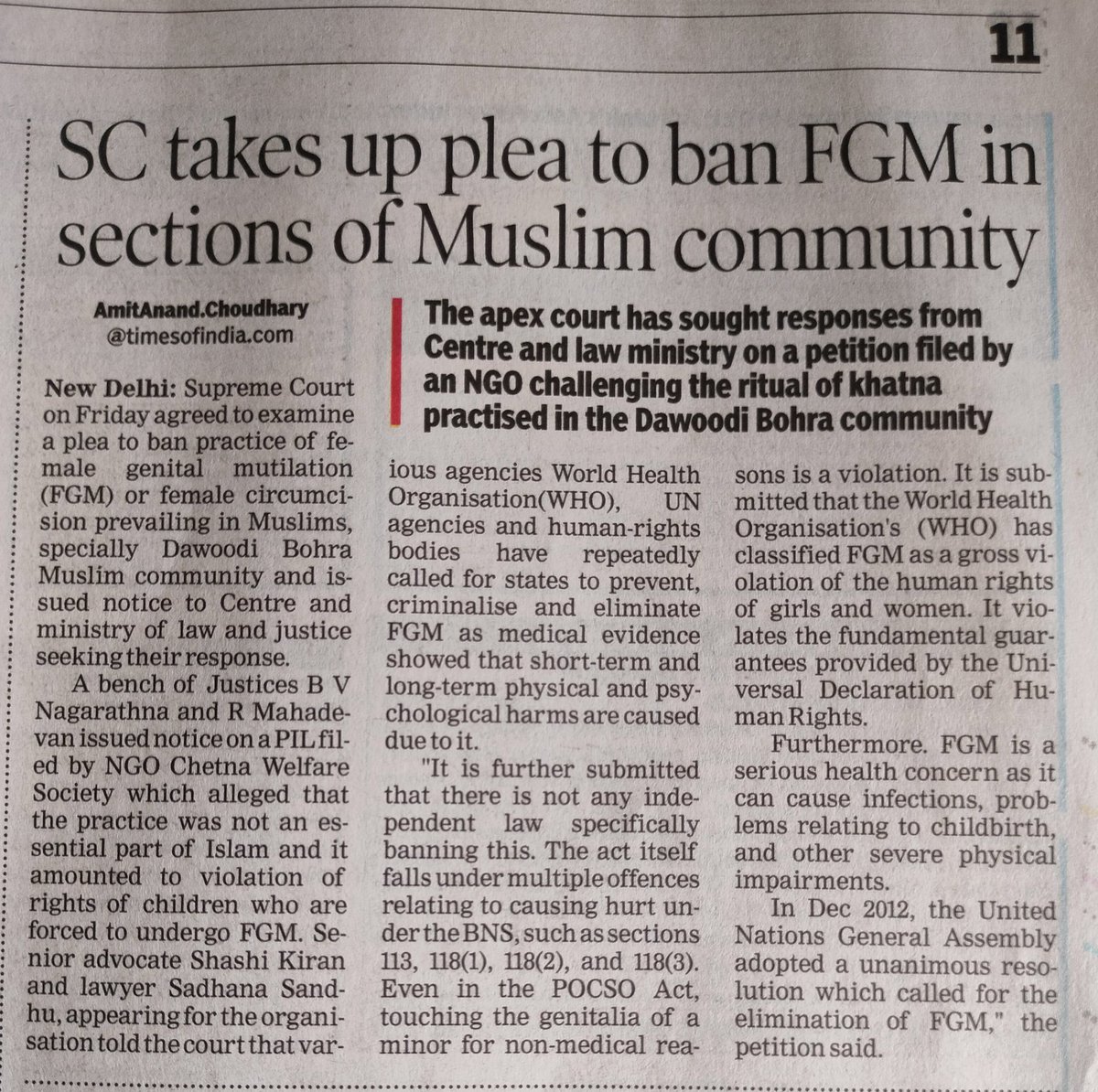 Certain Muslim communities still practice Female Genital Mutilation.... Which era are they living in? Why no feminist, leftist gang never raise voice against such barbaric practices?