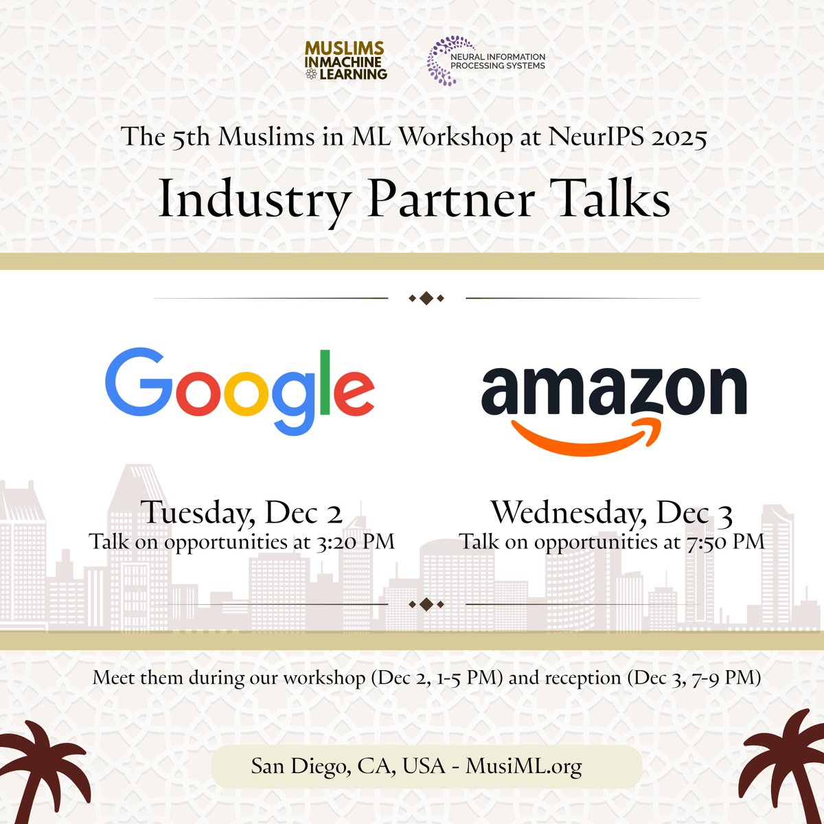 Muslims in ML Workshop tweet media