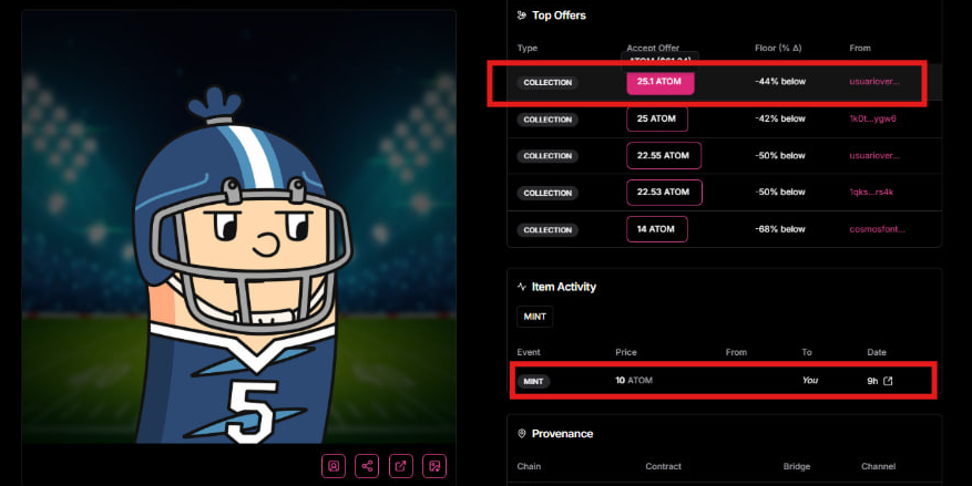 Excellent result at the start, fast hands have a profit of 2.5 X at the start. What will happen next? The most successful release of the collection on the stargaze site in recent times. stargaze.zone/m/stars1gjzq5e…