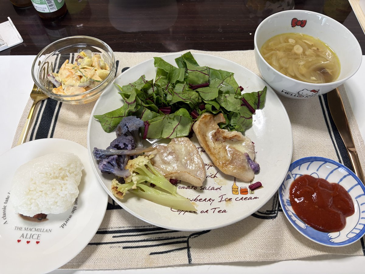 夫:キカイダーの脳みそみたい🤣 (レッドチャード見た夫の一言) 私:え