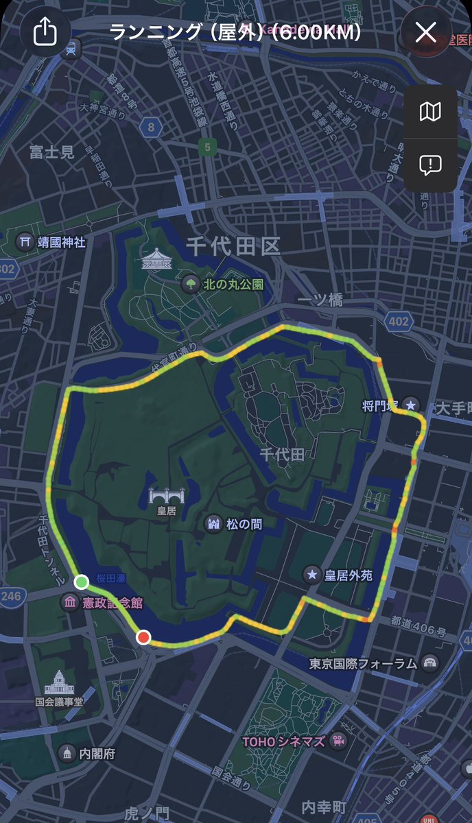 pureboy0's tweet photo. 皇居ランしてきた
次回は3周するぞ🏃‍♂️ https://t.co/SzaaIPBUFh