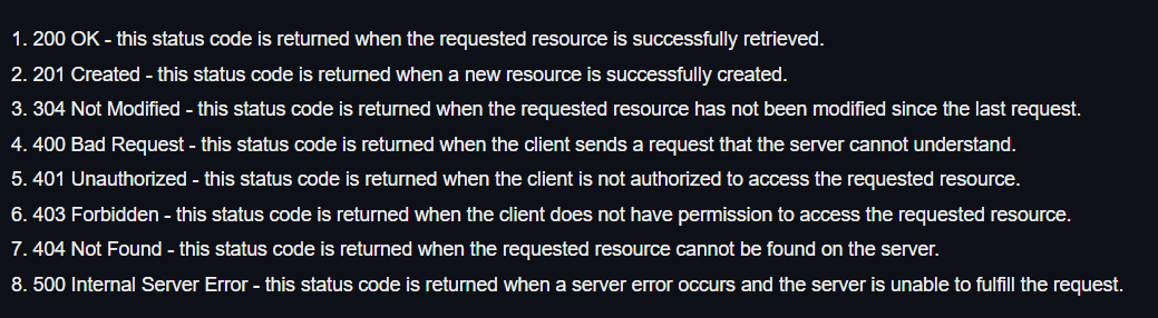 theshanitiwari's tweet image. Have Some Revision Developers... #statusCode #backend