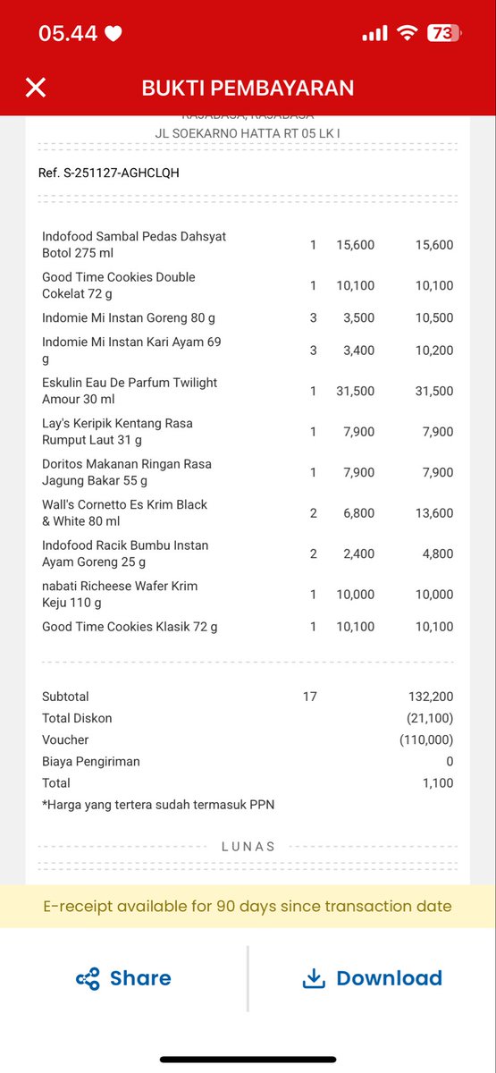 Ayujeliani_sp's tweet photo. @pohonpisaaang_ Pulang kerja, rebahan, jajan  sebanyak ini bayar 1.100  #2025MAMA #promo https://t.co/fDyiMyYEw1