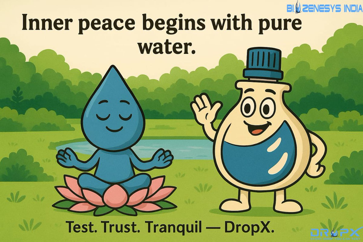 BiozenesysInd's tweet photo. What is your current peace-of-mind score when it comes to water purity?
Don't guess. Know. BIOZENESYS offers the definitive answer with DropX.
Test. Trust. Tranquil. The ultimate foundation for health and security.
#SafetyFirst #ReliableTesting #PureLiving #DropX #BIOZENESYS https://t.co/jCYtZe5T7M