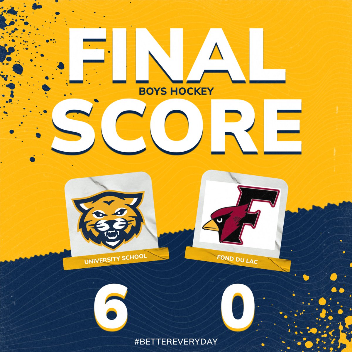 Boys Hockey comes away with the win today! 
<a href="/usmsocial/">University School of Milwaukee</a> <a href="/USMAthleticsAD/">Tim Williams</a> #BetterEveryday