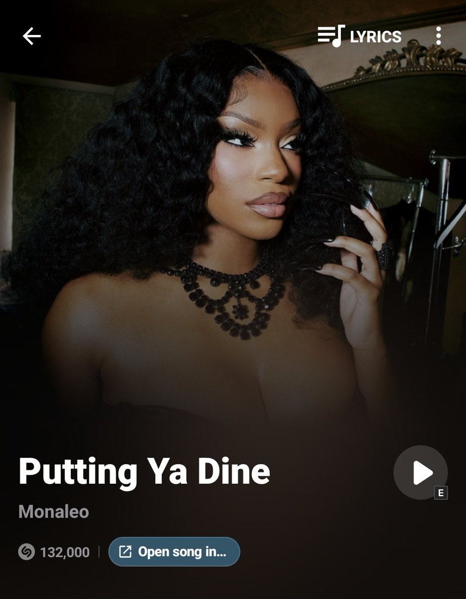 "Putting Ya Dine" now has 132,000 Shazams 🎀

Make sure to Shazam the song daily (and remove from library each time) to help increase radio exposure 📻 🎶