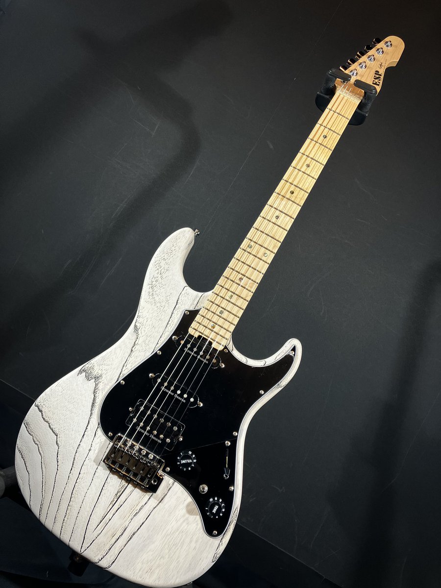 ESP SNAPPER LHカスタムオーダーモデル レフティ 商品情報！】ESP SNAPPER-AS DRIFTWOOD SERIES / White w/Black Filler