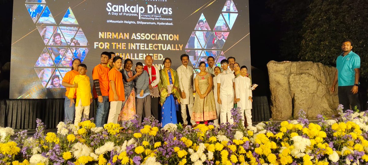 manasa4pwds's tweet image. Some of our special children along with parents and staff, participated in the Sankalp Divas program organized by Suchir India Foundation on the evening 28th November 2025 at Shilparamam, Hitech City#manasaspecialschool
#suchirindiafoundation
#specialeducation
#shilparamam