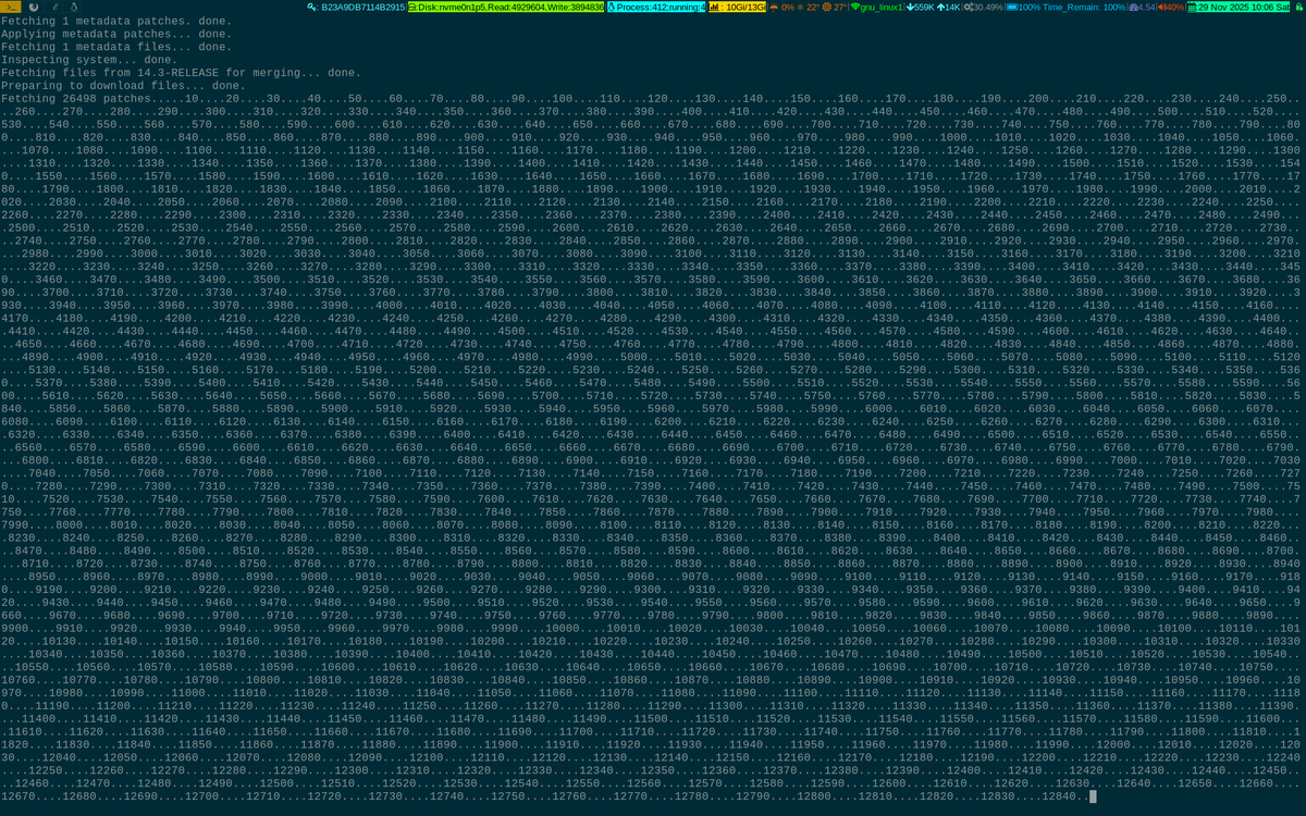 unixbhaskar's tweet image. Alright....upgrading FreeBSD 14.3 to 15.0 .....Done!

#linuxadmin #freebsd #opensource #operatingsystem