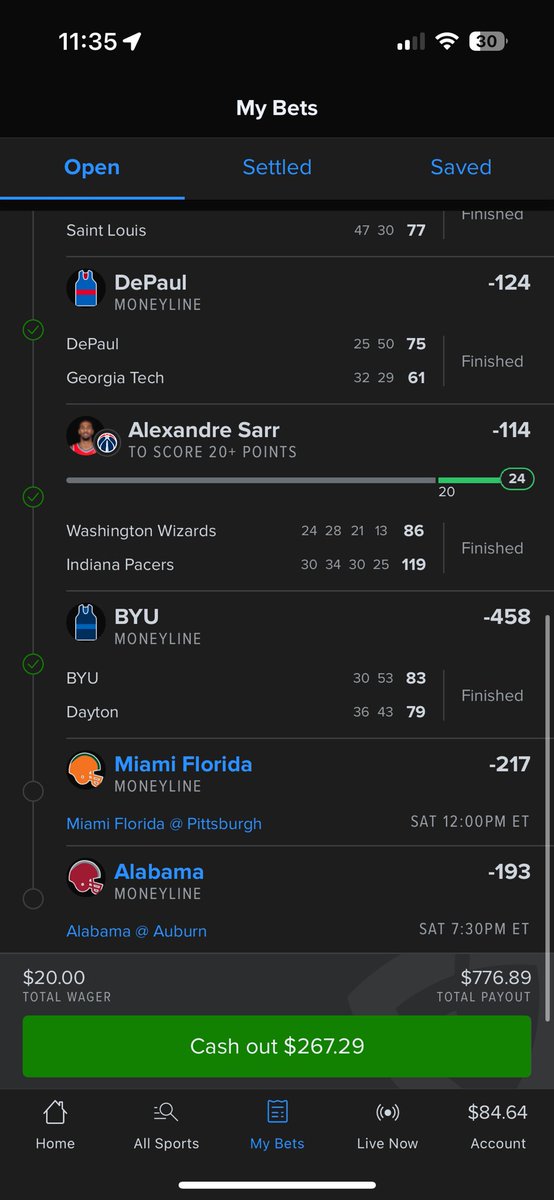 itsjchrome's tweet photo. What should I do. How can I def make at least half of it?? Lmk in the comments what you would do ! 
#fanduel #pitt #miami #ncaaf #cfb #parlay #alabama #auburn https://t.co/Wsd2vl0EIJ