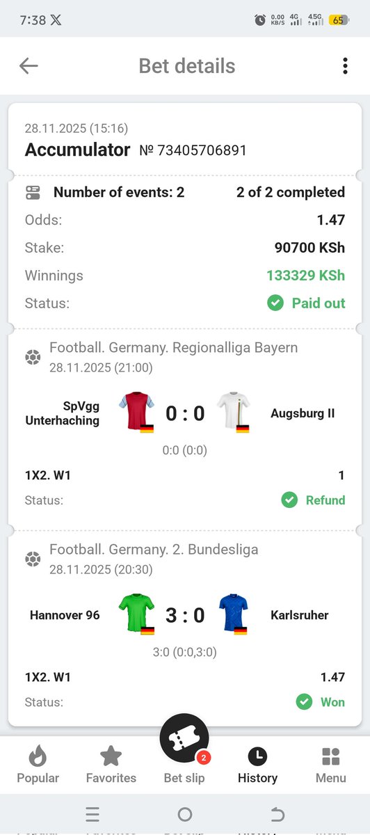 🇽 🇵 🇦 🇷 🇮 🇧 🇪 🇹

💥💥💥Boooooom 💥💥💥

I matche voided. 1.4 odds landed ✅

Congratulations to those who played 🔥❤️✅🤑🎉

( *TAX*FREE ZONE!*)

REGISTER HERE➡️bit.ly/REGLINK_FELIX2…

PROMO CODE➡️ *FELIX2030*

ANDROID APP➡️bit.ly/APPLINK_FELIX2…
