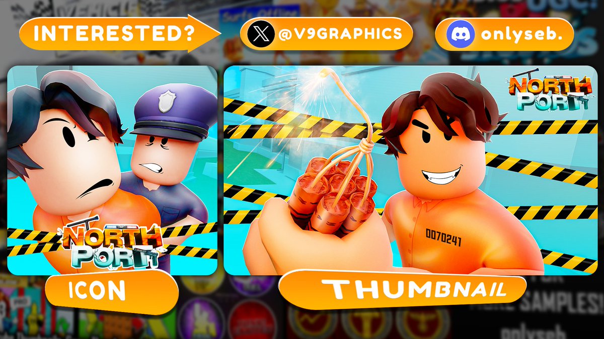 Thumbnail Commission for an upcoming game!🔐

DM me on Discord: "onlyseb." to order!

❤️ Likes and 🔁 Reposts appreciated! 

#Roblox #RobloxGFX #RobloxDev #GFX #robloxart