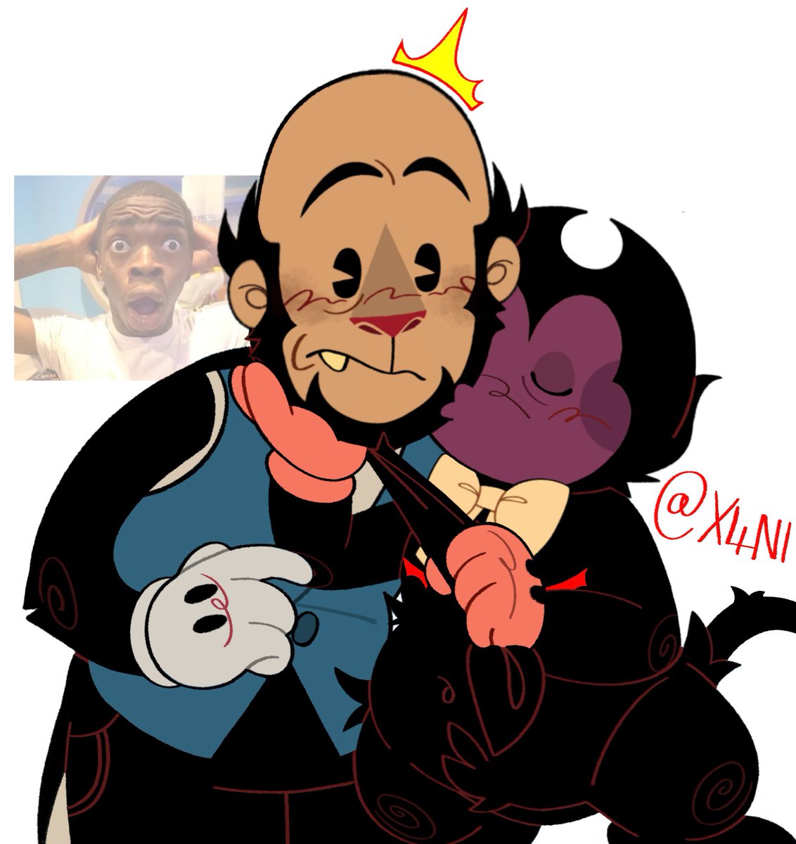 Scratches bum 
#bendy #batdr #bendyandtheinkmachine #batim #BENDY #bendyandthedarkrevival #batdr #thebutchergang #butchergang #batimedgar #BendyxCharley #CharleyxBendy #batimbarley #batimcharley #batimbendy #bendyLonewolf #Batds