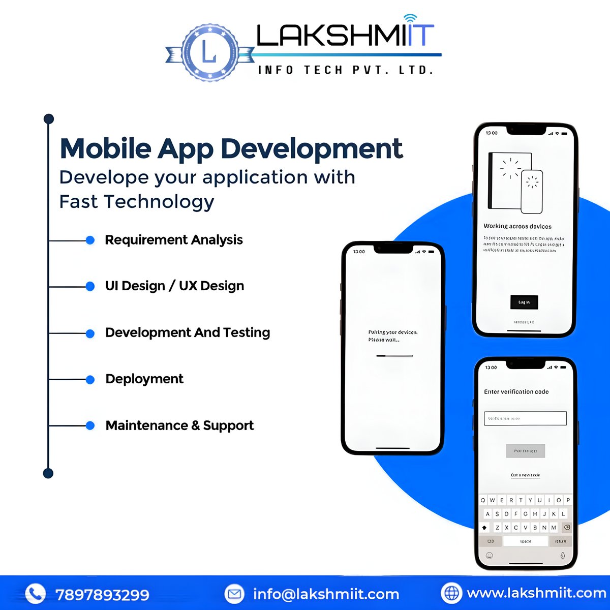 LakshmiITPvtLtd's tweet image. Build apps that perform.
Build apps that scale.
 Build with LakshmiIT 🚀
#MobileAppDevelopment #TechInnovation  #AppDesign #LakshmiIT