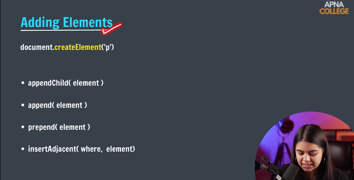 VaibhavNagar03's tweet image. 🚀 Day 42 of #Phase2 #90DaysOfCode 🚀

More DOM magic today 💻✨
• Setting content
• Manipulating attributes &amp;amp; styles
• classList usage
• Page navigation
• Adding &amp;amp; removing elements
🧠 Plus practice questions

#JavaScript #WebDevelopment #CodingJourney #LearningInPublic