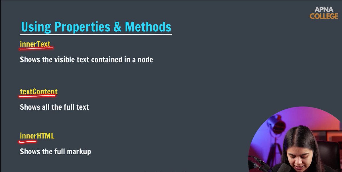 VaibhavNagar03's tweet image. 🚀 Day 42 of #Phase2 #90DaysOfCode 🚀

More DOM magic today 💻✨
• Setting content
• Manipulating attributes &amp;amp; styles
• classList usage
• Page navigation
• Adding &amp;amp; removing elements
🧠 Plus practice questions

#JavaScript #WebDevelopment #CodingJourney #LearningInPublic