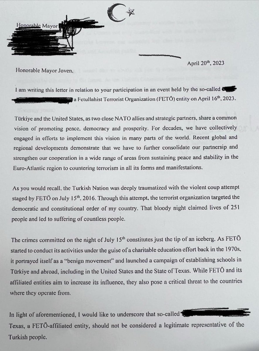 ademyarslan's tweet image. &quot;Texas Türkiye&apos;nin bir kasabası mı? Bu konsolos kendini ne sanıyor ?&quot; 

Hep söylerim; Uluslararası arenada Türkiye&apos;nin itibarını beş paralık etme konusunda hiç kimse AKP&apos;lilerin eline su bile dökemez.

Konsolos, belediye başkanına mektup yazıp &apos;bunların programlarına katılmayın&apos;…