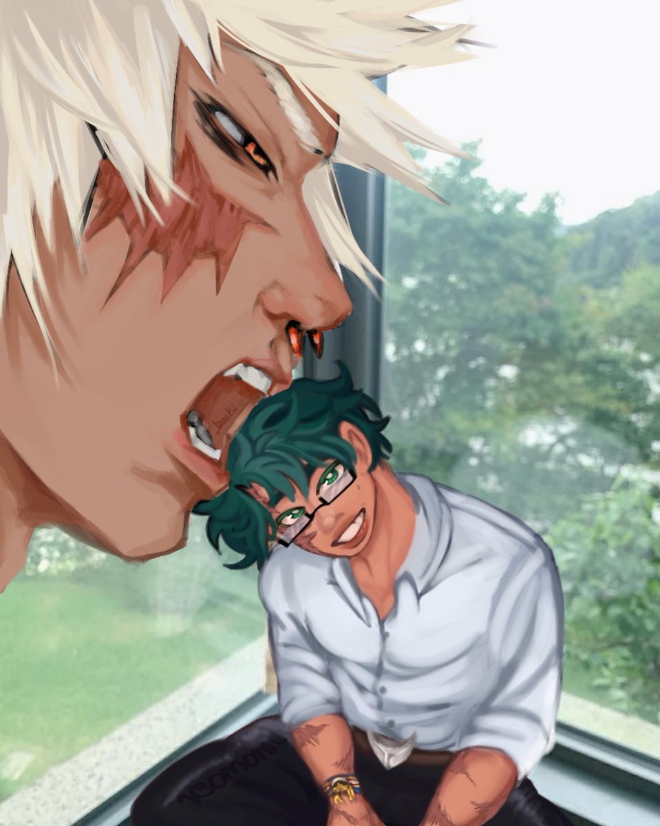 insideousbooki's tweet photo. COLLAB WITH OOMF!! #MHA #bkdk #Deku #Bakugo #art #artmoots #digitalart https://t.co/pDt0ShGSAy