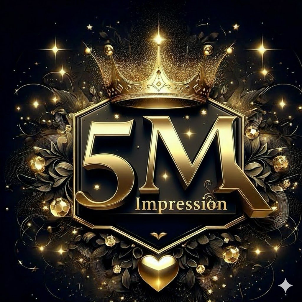 जिन साथियों के 5M impressions अभी तक पूरे नहीं हुए हैं,
वो इस पोस्ट पर retweet करके comment कर दें और मुझे DM करें।

साथ चलेंगे, आगे बढ़ेंगे 🤝
