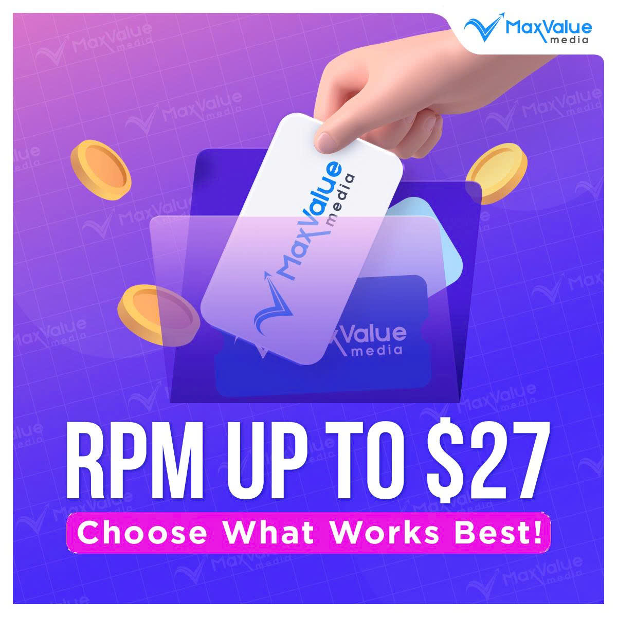 Maxvaluemedia's tweet image. 💰 RPM up to $27
Choose the formats you want: MaxOne, Native, Video, Interstitials.
Premium Tier-1 RPM. Easy setup. Earn more effortlessly. 🚀
Your traffic. Your rules

#programmatic #demand #supply #DSP #SSP #ADX #Traffic #Banner #Native #Video #CTV #oRTB #GAM #GAM360 #Adnetwork