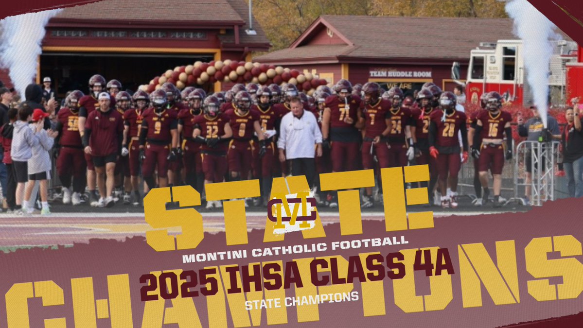 For the 8th time in school history, we are State Champions!!! #WeAreMontini