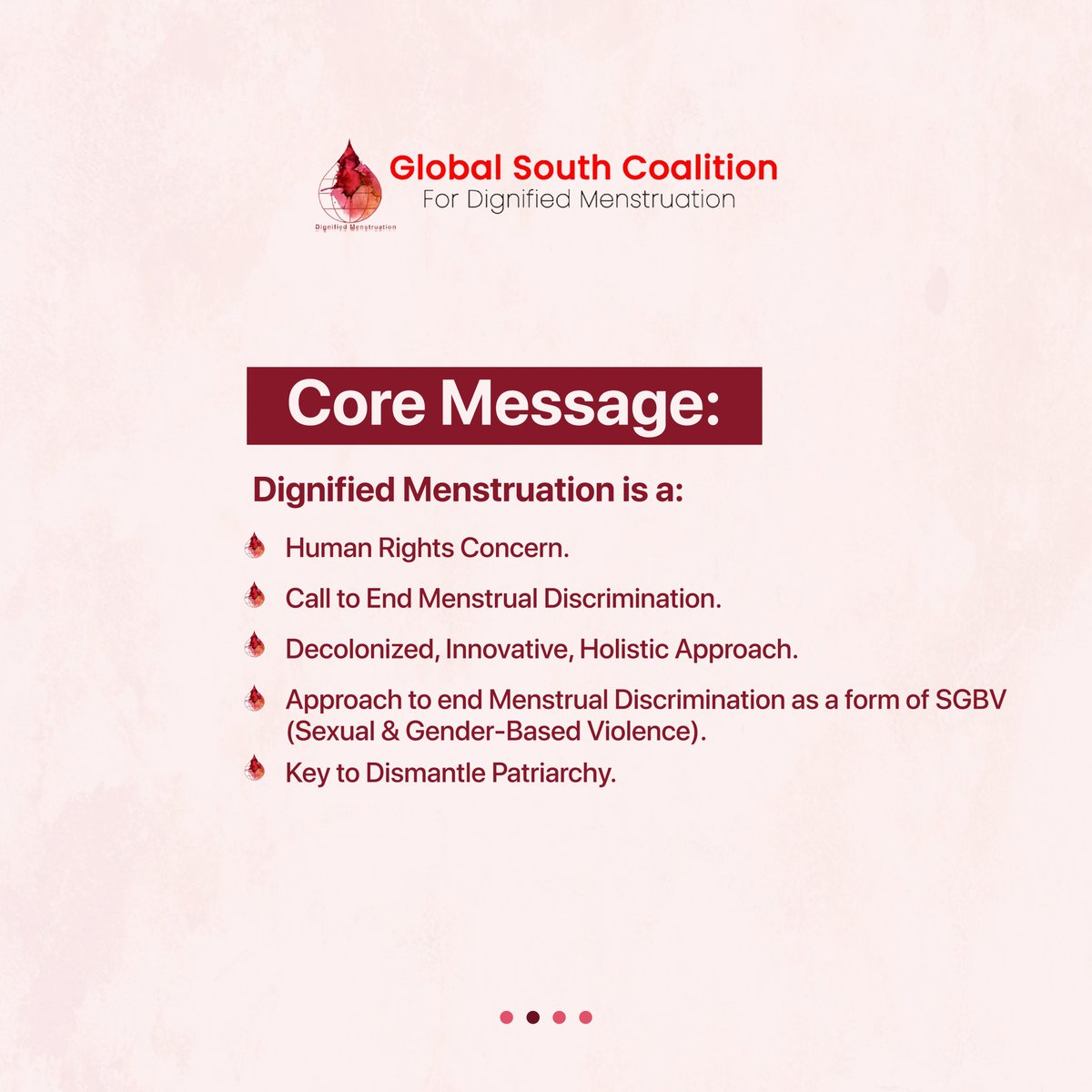 Global South Coalition for Dignified Menstruation tweet media