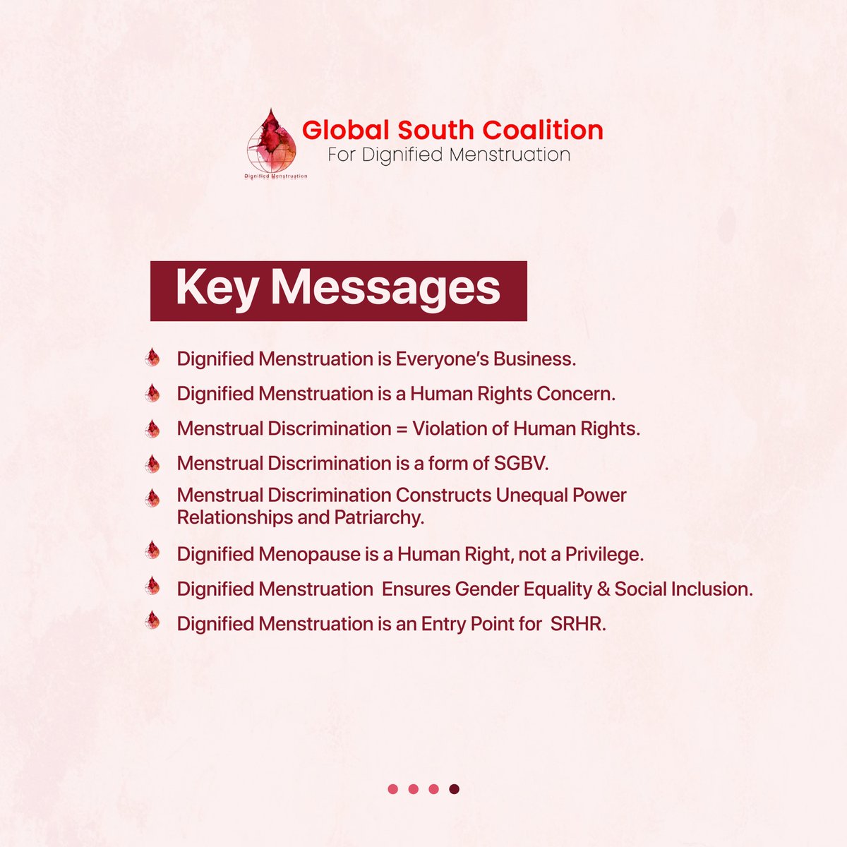 Global South Coalition for Dignified Menstruation tweet media