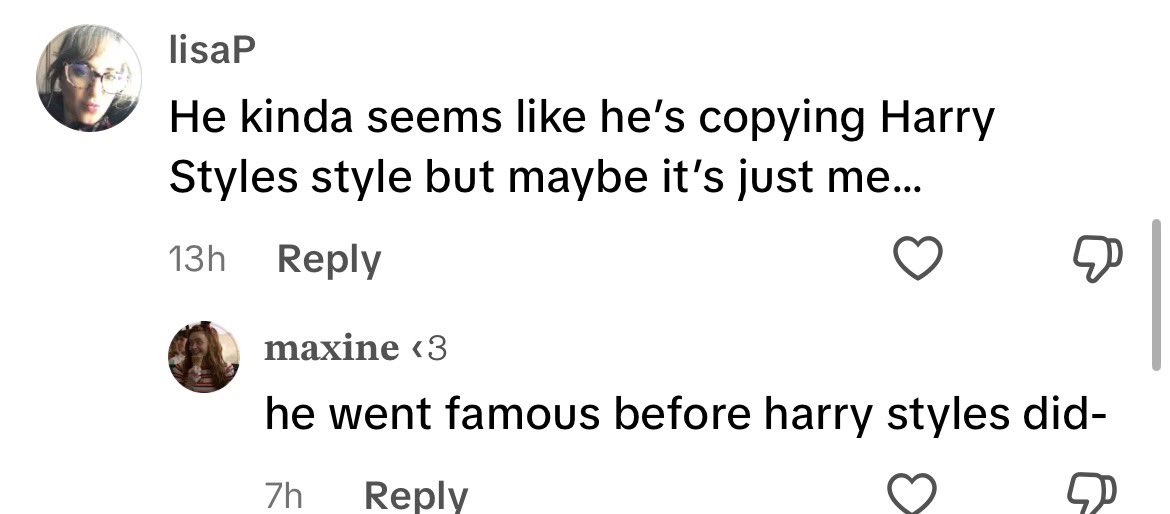 wesperloser's tweet image. the concept of conan gray blowing up before harry styles