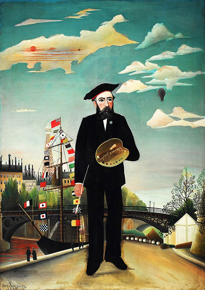 アンリ・ルソー （Henri Rousseau、1844-1910） 『私自身、肖像＝風景
