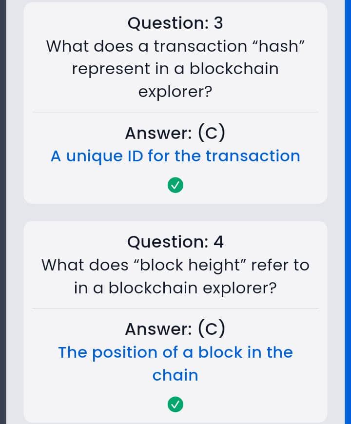 Eaziboy2127's tweet image. 🔥 SYNTAX VERSE Daily General quiz answer !
🗓️ 29.11.2025

❓ Title : Blockchain Explorer System
🎁 Reward : 26.12 $SYNTAX

✅ Answers : B,D,C,C

✅ Syntax Verse link : syntaxverse.com/rf/7ZH1I11JDP2

Follow me and share for fast quiz updates 

#syntax #syntaxverse #syntaxgeneralquiz